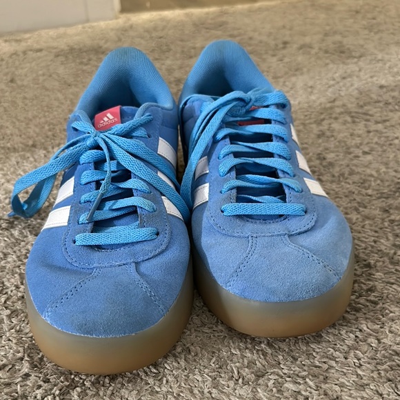 adidas Shoes - Adidas Blue Suede Women's Shoes
